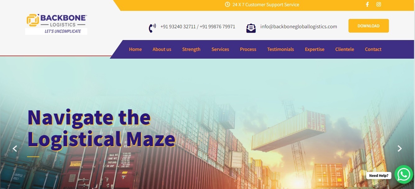 backbonegloballogistics.com
