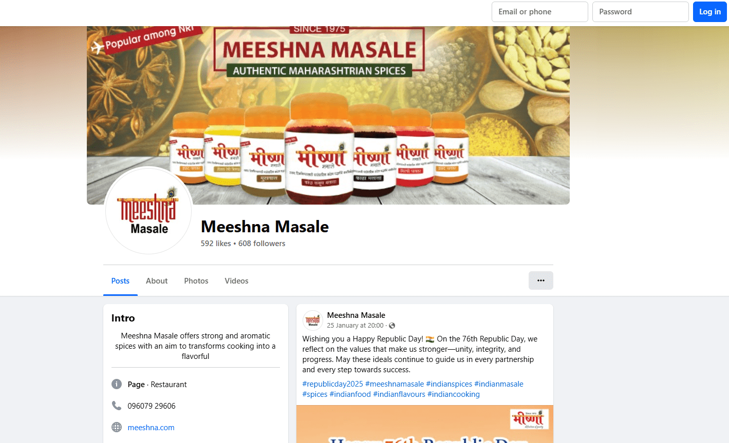 Client: Meeshna Masale