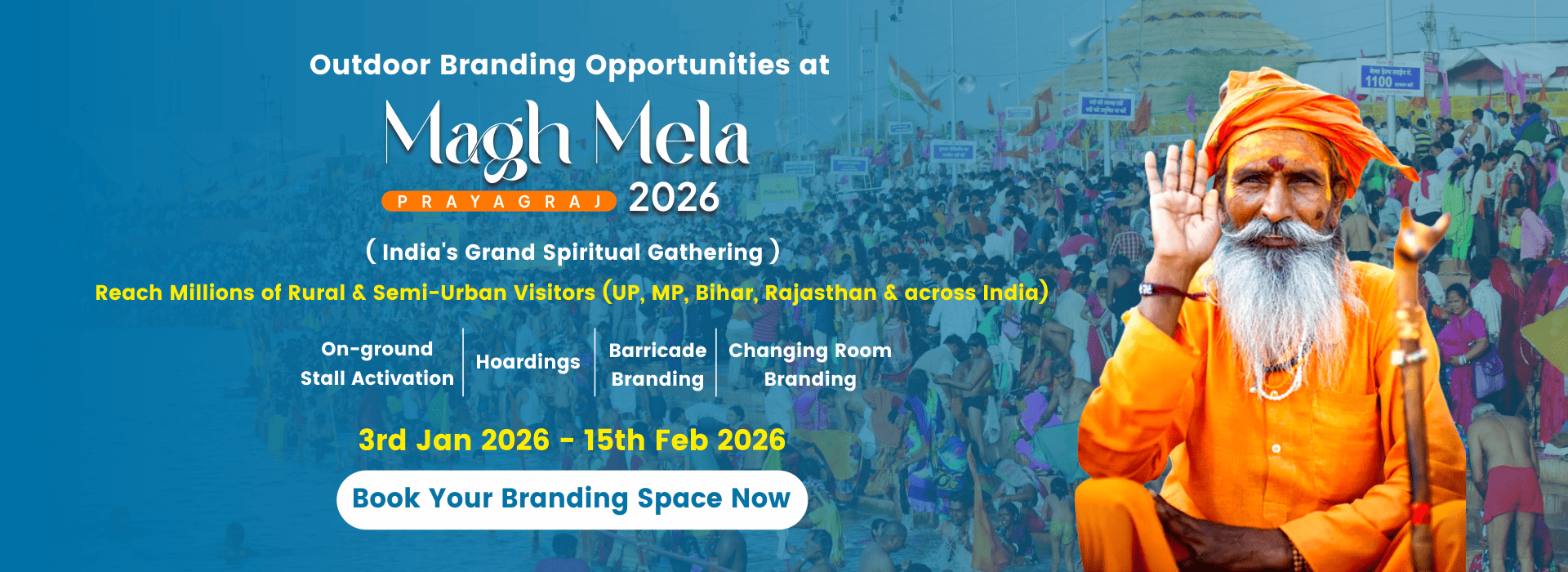Read more about the article Magh Mela 2026: A Grand Confluence of Faith, Culture & Digital Transformation — and Mindwave Media Contribution
